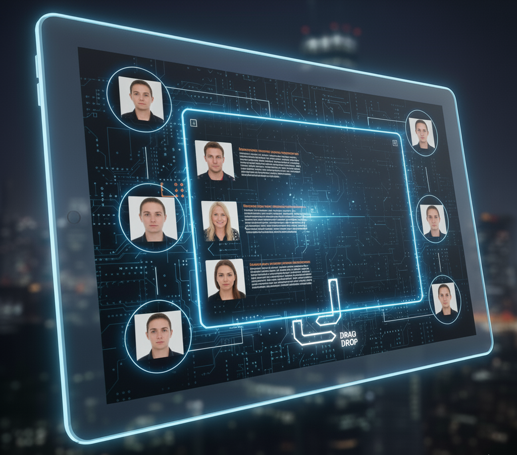 Eine Webseite, die das FAHNDUNGX Widget integriert
